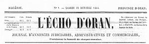 echo d Oran du 12 octobre 1844
